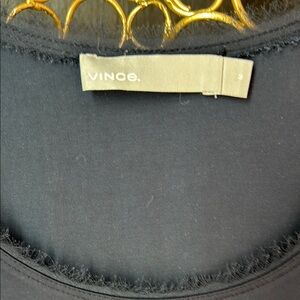 Vince Elegant Navy Silk  Tank